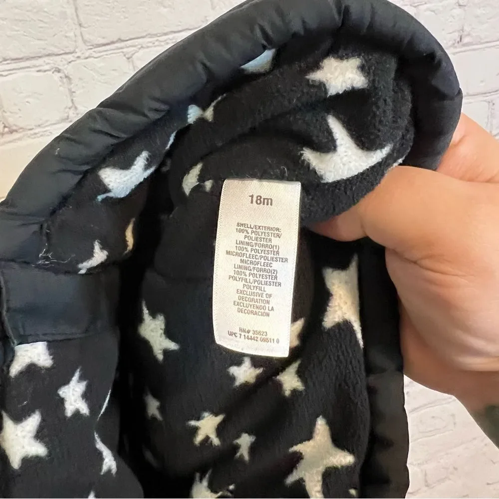 Carter’s Black Puffer Vest size 18 months